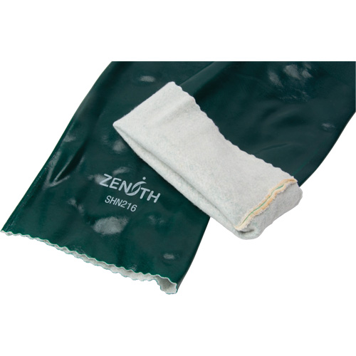 Gants verts &agrave; double enduit, 18" lo, PVC, Doublure en Jersey de coton, 70 mils Cam Industrial