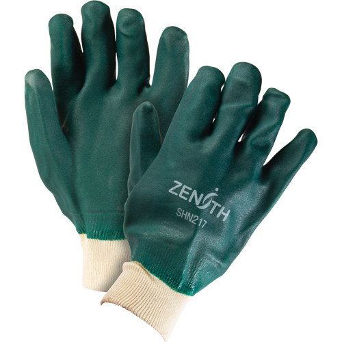 Gants verts &agrave; double enduit, 10" lo, PVC, Doublure en Jersey de coton, 70 mils Cam Industrial