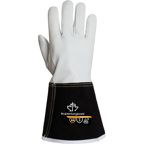 Endura&reg; 399GKGL5 Welding Gloves, Grain Goatskin, Size X-Small Cam Industrial