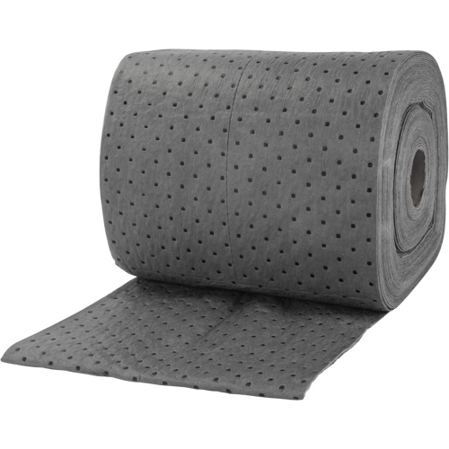 Rouleaux absorbants li&eacute;es, Lourd, 150' lo x 15" la, Absorption 10 gal. Cam Industrial