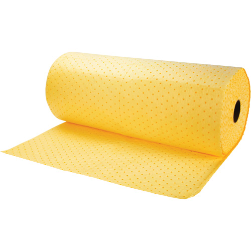 Rouleaux absorbants li&eacute;es, Poids moyen, 150' lo x 30" la, Absorption 16 gal. Cam Industrial