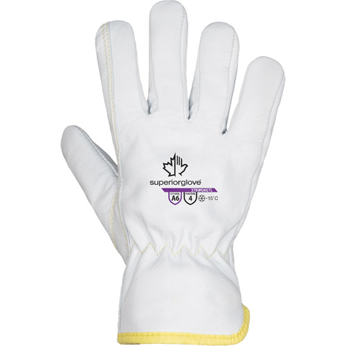 Endura&reg; 378WGKGTL Cut-Resistant Gloves, Size X-Small, Goatskin/TenActiv/Thinsulate Shell, ASTM ANSI Level A6 Cam Industrial