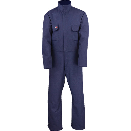 Westex UltraSoft&reg; Welder's Coverall - Regular, Size Small, Navy Blue Cam Industrial