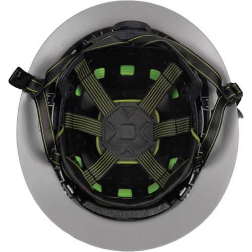 Fibre Metal Climbing Style Helmet with Full Brim, Meets CSA Type 2, Ratchet Suspension, Vented Cam Industrial