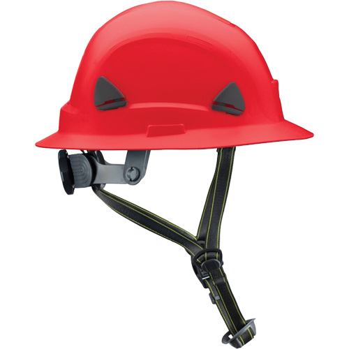Fibre Metal Climbing Style Helmet with Full Brim, Meets CSA Type 2, Ratchet Suspension, Non-Vented Cam Industrial
