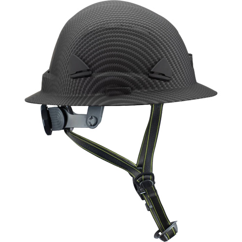 Casque Fibre Metal de style escalade avec bordure compl&egrave;te, R&eacute;pond aux normes CSA type 2, Suspension Rochet, Non ventil&eacute; Cam Industrial