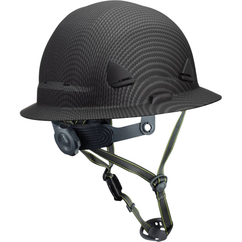 Casque Fibre Metal de style escalade avec bordure compl&egrave;te, R&eacute;pond aux normes CSA type 2, Suspension Rochet, Non ventil&eacute; Cam Industrial
