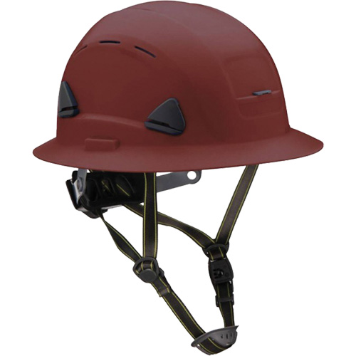 Casque Fibre Metal de style escalade avec bordure compl&egrave;te, R&eacute;pond aux normes CSA type 2, Suspension Rochet, Ventil&eacute; Cam Industrial