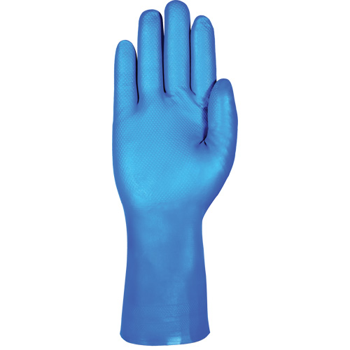 AlphaTec&reg; 37-501 Blue Medium-Duty Chemical-Resistant Gloves, Size 7, 13" L, Nitrile, 16.5-mil Cam Industrial