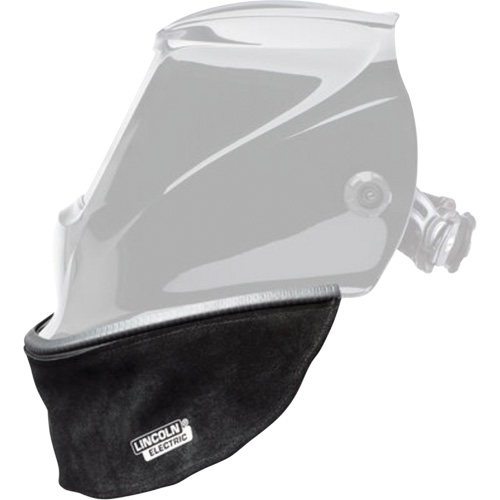 Split Leather Helmet Bib with Press Fit Seal, Black Cam Industrial