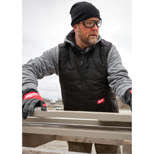 FREEFLEX Lightweight Insulated Vest, Men's, Small, Black Cam Industrial
