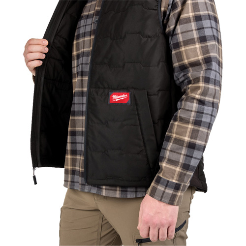 FREEFLEX Lightweight Insulated Vest, Men's, Small, Black Cam Industrial