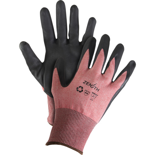 Gants &eacute;cologiques, l&eacute;gers, et r&eacute;sistants &agrave; la coupe, &agrave; haute dext&eacute;rit&eacute;, Taille 11, Calibre 18, Rev&ecirc;tement Mousse de nitrile, Enveloppe en Acier inoxydable/PEHP/rPET, ASTM ANSI niveau A4 Cam Industrial