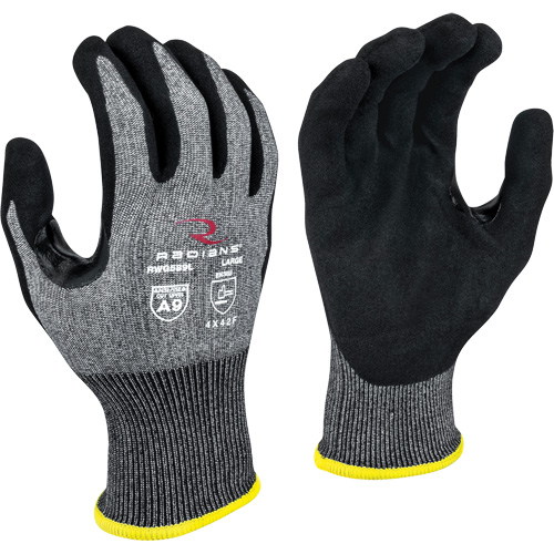 RWG589 Cut Protection Coated Gloves, Size 2X-Large, 18 Gauge, Foam Nitrile Coated, HPPE Shell, ASTM ANSI Level A9/EN 388 Level F Cam Industrial
