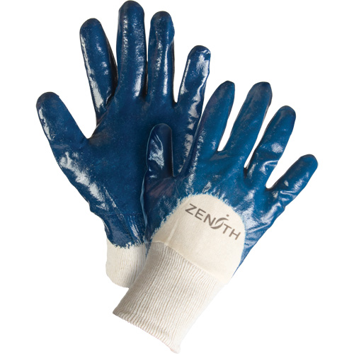Gants &agrave; doublure interlock de poids moyen, 9/Grand, R&ecirc;vetement Nitrile, Enveloppe en Coton Cam Industrial