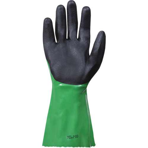 SolvStop Chemical-Resistant Gloves, Size 7, 12" L, PVC Cam Industrial