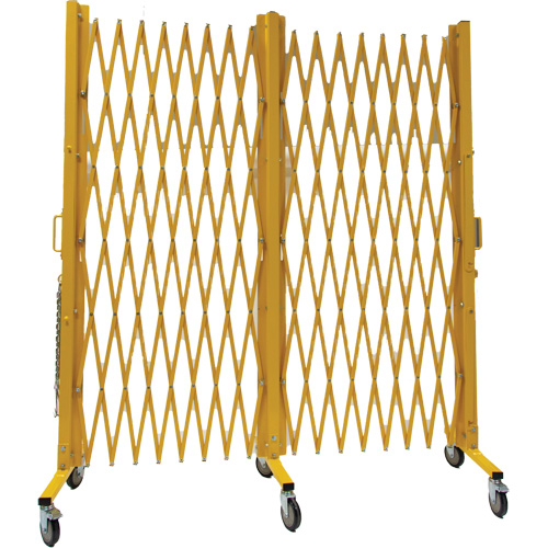 Barri&egrave;re extensible, 84" h x 20' lo, Jaune Cam Industrial