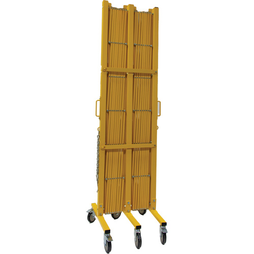 Barri&egrave;re extensible, 84" h x 20' lo, Jaune Cam Industrial