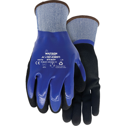 Gants Stealth Avenger 372, Petit, R&ecirc;vetement Nitrile, Calibre 15, Enveloppe en rPET Cam Industrial