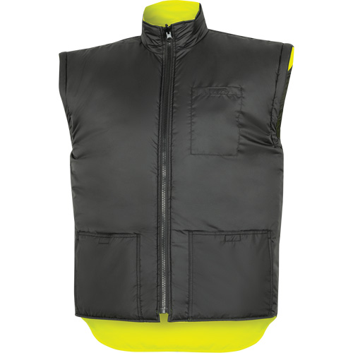 5057 Pioneer&reg; Yukon 7-in-1 Waterproof Winter Safety Parka, Polyester, Black/High Visibility Lime-Yellow, X-Small Cam Industrial