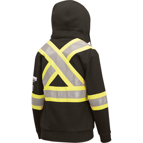 Heavyweight Safety Hoodie, Women's, X-Small, Black Cam Industrial