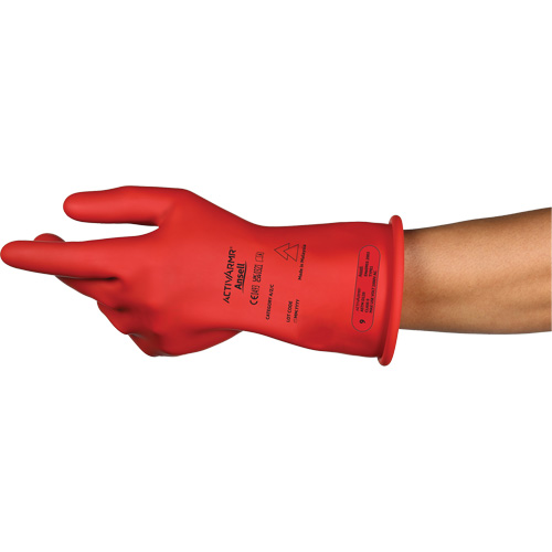 ActivArmr&reg; RIG R011RUL Ultra-Lightweight Electrical Insulated Gloves, ASTM Class 0, Size 8, 11" L Cam Industrial