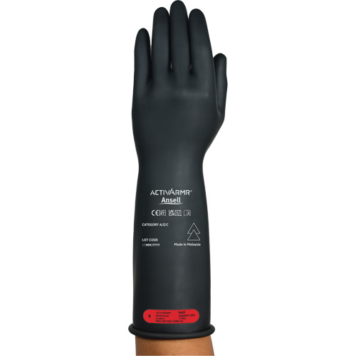 ActivArmr&reg; RIG R014BUL Ultra-Lightweight Electrical Insulated Gloves, ASTM Class 0, Size 11, 14" L Cam Industrial