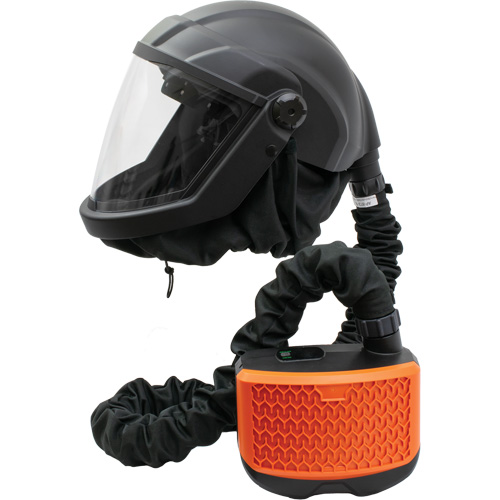 PEAKAIR DEFENDER Visor Powered Air-Purifying Respirator with Blower Kit, Facepiece Respirator, Lithium-Ion Battery Cam Industrial