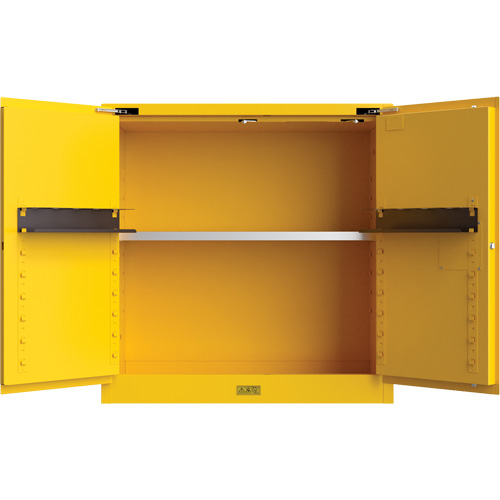 Utili-Guard+ Flammable Safety Cabinet, 30 gal., 1 Door, 43" W x 44" H x 22" D Cam Industrial