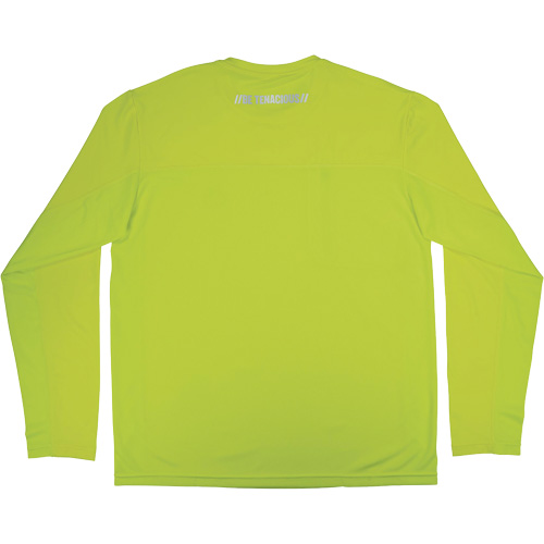Chill-Its 6689 Cooling Long Sleeve Sun Shirt with UV Protection, High-Visibility Lime-Yellow, Small Cam Industrial
