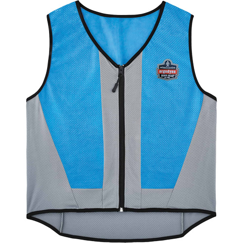 Veste de refroidissement &eacute;vaporatif Chill-Its 6667 avec fermeture &agrave; glissi&egrave;re, T-Grand, Bleu Cam Industrial