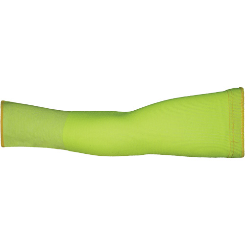 Max Cut Resistant Sleeves - Small, TenActiv, 12", ASTM ANSI Level A9, High Visibility Lime Cam Industrial