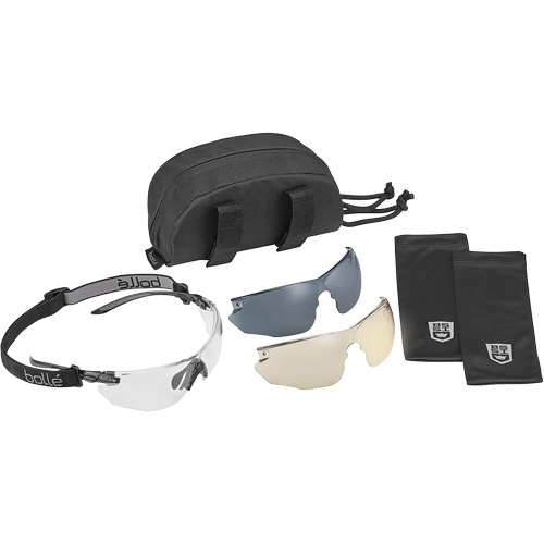Ensemble de lunettes de s&eacute;curit&eacute; Combat, Lentille Transparent/Cuivre/Fum&eacute;e, Antibu&eacute;e/Anti-&eacute;gratignures, ANSI Z87+ Cam Industrial