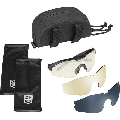 MY6 Safety Glasse Eyeshield Kit, Clear/Copper/Smoke Lens, Anti-Fog/Anti-Scratch, ANSI Z87+ Cam Industrial