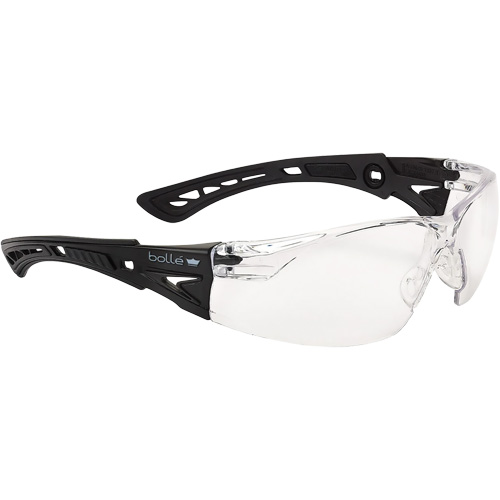 Rush+ Small BSSI Safety Glasses, Clear Lens, Anti-Fog/Anti-Scratch, ANSI Z87+ Cam Industrial