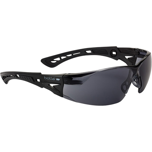 Rush+ Small BSSI Safety Glasses, Smoke/Grey Lens, Anti-Fog/Anti-Scratch, ANSI Z87+ Cam Industrial