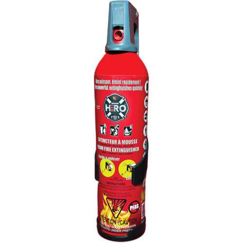 Hero 911 PFAS-Free Fire Extinguisher, ACK, 750 ml Capacity Cam Industrial