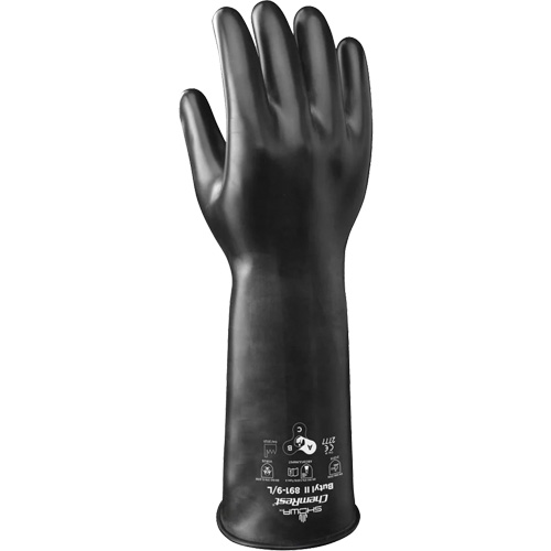 Gants r&eacute;sistant &agrave; l'acide & aux produits chimiques 981, Taille 2T-Grand/11, 14" lo, Caoutchouc butyle/Viton, 28 mils Cam Industrial