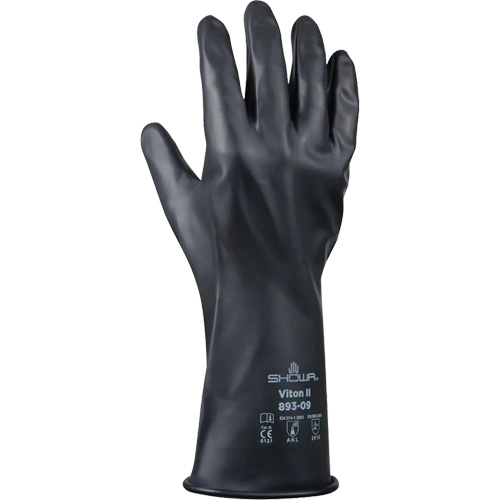 Gants r&eacute;sistant &agrave; l'acide & aux produits chimiques, Taille T-Grand/10, 12" lo, Caoutchouc butyle/Viton, 12 mils Cam Industrial