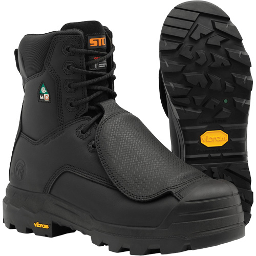 Vulcan Work Boots with External Metguard, Leather, Size 7, Impermeable Cam Industrial
