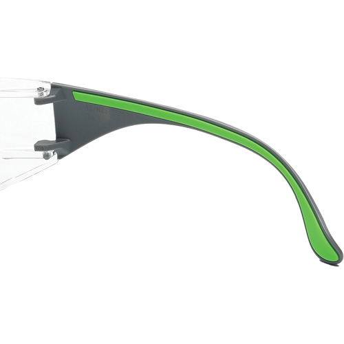 Lunettes de s&eacute;curit&eacute; gris/vert Adapt Lite, Lentille Transparent, Antibu&eacute;e/Anti-&eacute;gratignures, ANSI Z87+/R&eacute;pond ou surpasse la norme CSA Z94.3 Cam Industrial