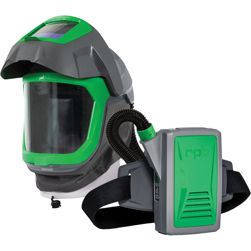Masque de respirateur Z-Link avec joint de visage, visi&egrave;re & montage &agrave; ceinture, Respirateur &agrave; masque/Masque de soudage, Pile Lithium-ion Cam Industrial