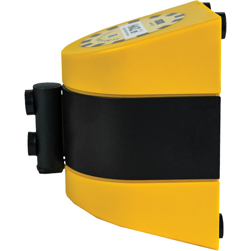 Syst&egrave;me de barri&egrave;re de s&eacute;curit&eacute; HAZLOK, Plastique, Fixation magn&eacute;tique, 30', Ruban Noir et jaune Cam Industrial