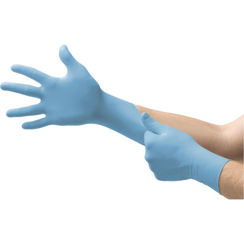 MICROFLEX 92-134 Versatility Disposable Gloves, 7.5/8/Medium, Nitrile, 2.76-mil/3.94-mil, Powder-Free, Blue, Class 2 Cam Industrial