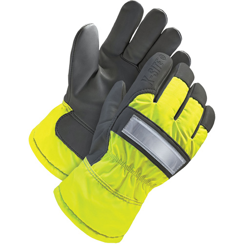 Gants d'ajusteur haute-visibilit&eacute;, 3T-Grand, Paume en Cuir fleur de ch&egrave;vre, Doublure en Thinsulate Cam Industrial