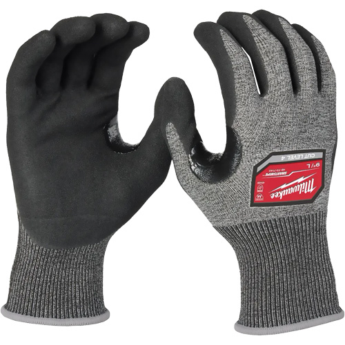High-Dexterity Cut-Resistant Gloves, Size Large, 18 Gauge, Nitrile Coated, Polyethylene Shell, ANSI/ISEA 105 Level 4/EN 388 Level D Cam Industrial