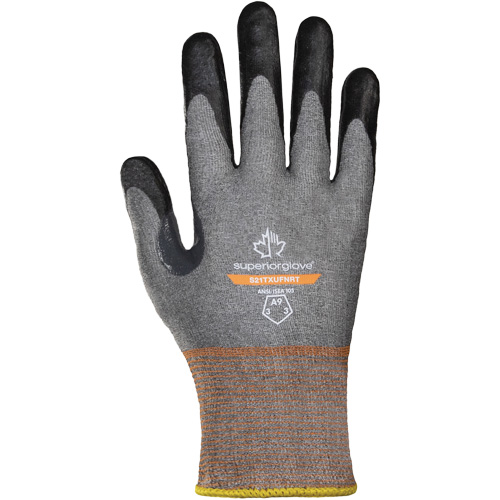 Dexterity Pro S21TXUFNRT Ultra-Thin Gloves, 6, 21 Gauge, Foam Nitrile Coated, ASTM ANSI Level A9 Cam Industrial