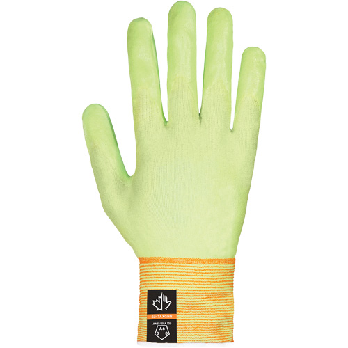 Dexterity Max Ultra-Thin High-Visibility Cut-Resistant Gloves, 8, Foam Nitrile Coated, ASTM ANSI Level A6 Cam Industrial