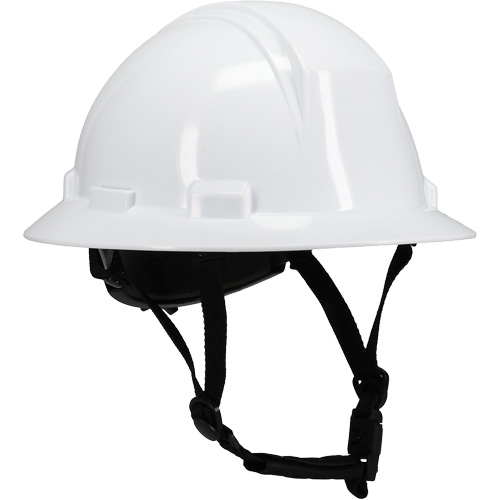 Kilimanjaro Full Brim Safety Helmet with HDPE Shell, Meets CSA Type 2, Ratchet Suspension, Non-Vented Cam Industrial