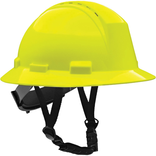 Casque de s&eacute;curit&eacute; &agrave; bord complet Kilimanjaro avec coque en PEHD, R&eacute;pond aux normes CSA type 2, Suspension Rochet, Ventil&eacute; Cam Industrial